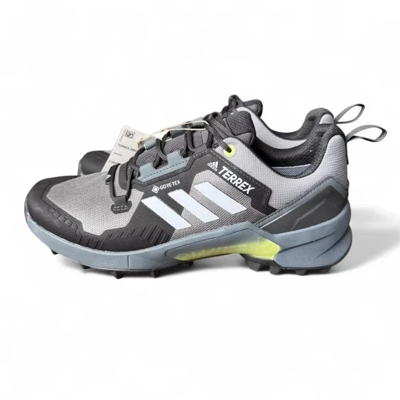 NWT Womens Adidas Terrex Swift Hiking Shoes Gortex Waterproof Grey Halo Blue 9.5 - Picture 2 of 16